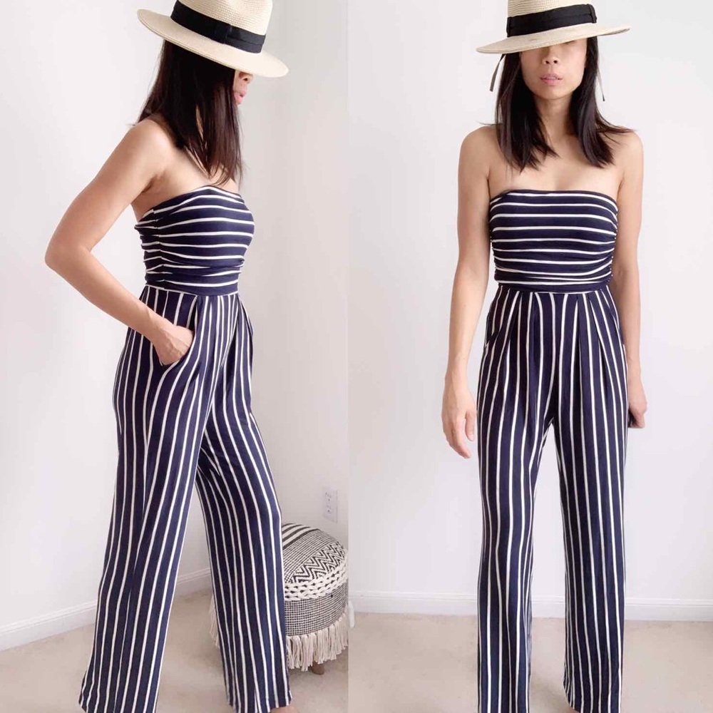 NEWPORT POCKETED TUBE JUMPSUIT - DARK BLUE